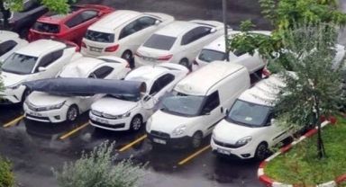 Milli Savunma'dan açıklama! Savaş uçağının parçası Ankara'da bir otoparka düştü!