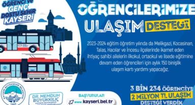 ÖĞRENCİ DOSTU BAŞKAN BÜYÜKKILIÇ’TAN BİR DESTEK DAHA