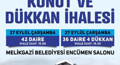 REFERANS BELEDİYE MELİKGAZİ'DE KENTSEL DÖNÜŞÜM RÜZGARI DEVAM EDİYOR Melikgazi'den Kat Karşılığı Konut ve Dükkan İhalesi