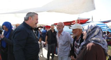 TOPRAĞIN BEREKETİ, SOFRALARIN SAĞLIĞI: ÜRETİCİ KÖY PAZARLARI Başkan Palancıoğlu Köy Pazarını Gezdi