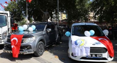 YAHYALI BELEDİYESİ YENİ ARAÇLARINI TANITTI