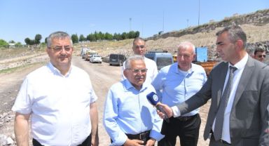 BAŞKAN BÜYÜKKILIÇ, YENİ MEZARLIK YAPIM ÇALIŞMALARINI İNCELEDİ