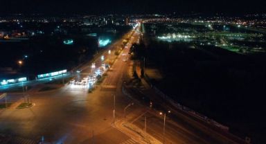 BÜYÜKŞEHİR BELEDİYESİ’NDEN GECE MESAİSİ İLE ASFALT ÇALIŞMASI