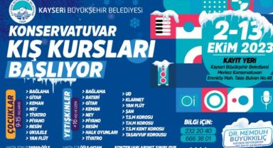 BÜYÜKŞEHİR, KONSERVATUVAR KIŞ KURSLARI KAYITLARINI ALMAYA BAŞLIYOR