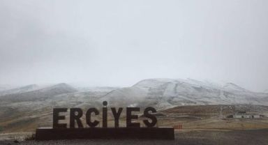 Erciyes'in yüksek kesimlerinde kar kalınlığı 30 cm'ye ulaştı