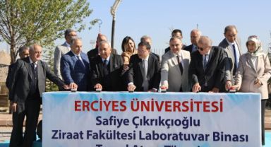ERÜ’de Yeni Laboratuvar Binasının Temeli Atıldı