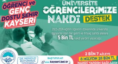 GENÇ DOSTU BAŞKANIN ÜNİVERSİTE ÖĞRENCİLERİNE DESTEKLERİ SÜRÜYOR