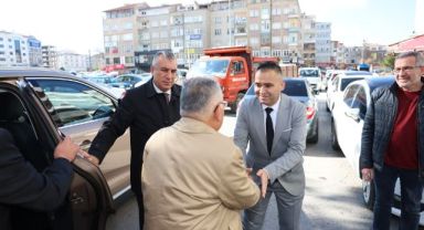 BÜYÜKKILIÇ’TAN HUNAT ÇARŞISI ESNAFINA ZİYARET