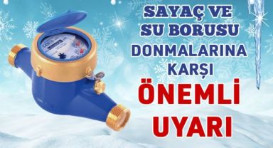 BÜYÜKŞEHİR KASKİ’DEN SU SAYAÇLARI İÇİN DON UYARISI