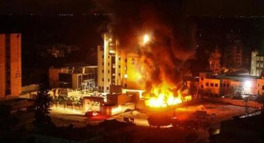 İsrail, çocuk hastanesini vurup cayır cayır yaktı! Gece boyu 4 hastaneyi açık açık bombaladılar