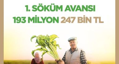 KAYSERİ ŞEKERDEN PANCAR ÇİFTÇİSİNE 193 MİLYON 247 BİN TL SÖKÜM AVANSI