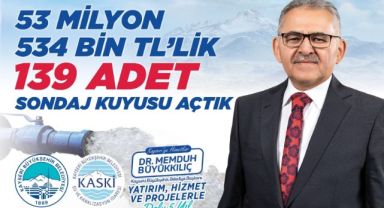 BAŞKAN BÜYÜKKILIÇ: “4,5 YILDA 53,5 MİLYON TL’LİK SONDAJ KUYUSU AÇTIK”