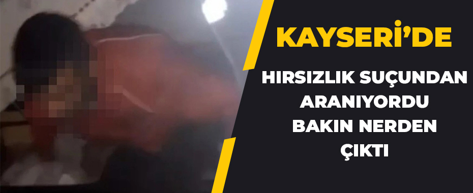 Hırsızlık suçundan aranıyordu: Bakın nerde çıktı!
