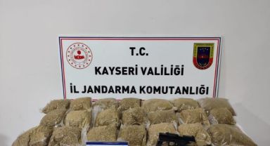 Kayseri'de 16 kilo uyuşturucu ele geçirildi