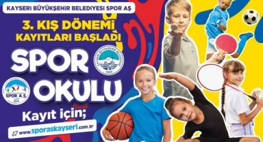 BÜYÜKŞEHİR SPOR A.Ş. 3’ÜNCÜ KIŞ DÖNEMİ SPOR OKULLARI KAYITLARINI BAŞLATTI