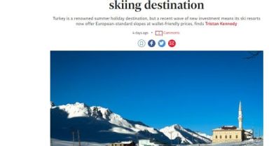 ERCİYES KAYAK MERKEZİ, İNGİLİZLERİN DİKKATİNİ ÇEKİYOR