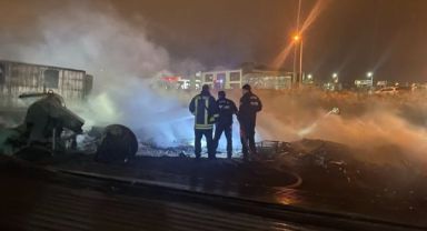 Hurdalıkta çıkan yangın büyümeden söndürüldü