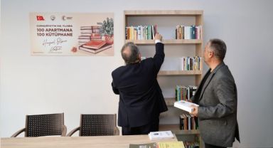 100 APARTMANA 100 KÜTÜPHANE HİZMETTE