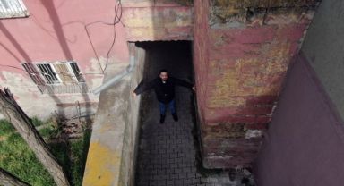 Kayseri'nin en dar sokağı: 138 santim