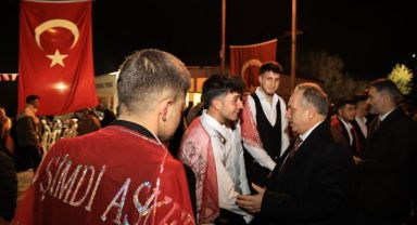 BAŞKAN YALÇIN, ÇATAKDERELİ GENÇLERİ ASKERE UĞURLADI