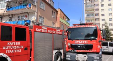 Binadaki malzemeler yandı, 1 kişi zehirlendi