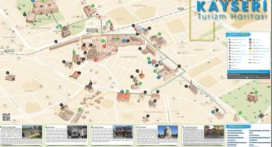 Büyükşehir’den Kayseri Turizm Haritası