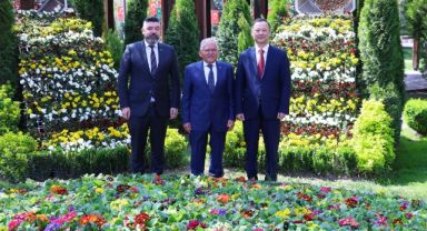 Kırgızistan Ankara Büyükelçisi Kazakbaev başkan Büyükkılıç'ı ziyaret etti
