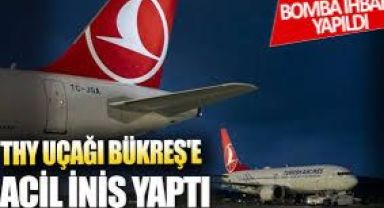 THY uçağına bomba ihbarı: Uçak Bükreş’e acil iniş yaptı