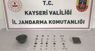 Jandarmadan tarihi eser operasyonu: 1 gözaltı