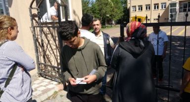 Kayseri'de 1 dakika ile sınavı kaçırdı!