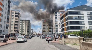 Alevler arasında korku dolu anlar. alevler arasında kalan kişi böyle kurtuldu