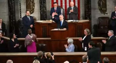 Bu utanç dünyaya yeter! İsrail Başbakanı Netanyahu, ABD Kongresi'nde konuştu, ayakta alkışlandı