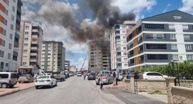 Çatı katında çıkan yangın korkuttu