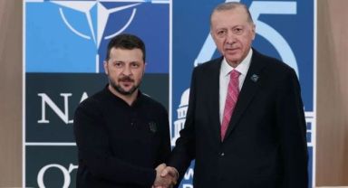 Cumhurbaşkanı Erdoğan, Zelenskiy ve Macron ile görüştü