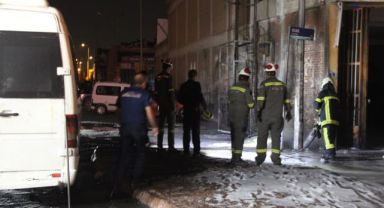 İşyerinin doğalgaz borusu patladı