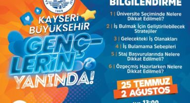 Kayseri Büyükşehir’den ‘Büyükşehir Gençlerin Yanında’ konferansı