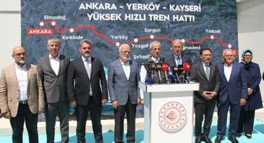 Ankara-Kayseri arası 7 saatten 1 saat 45 dakikaya düşecek