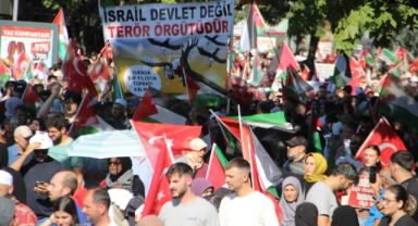 Binlerce Kayserili Filistin için yürüdü