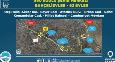 Büyükşehir Belediyesi Ulaşım AŞ'den Talas'a 6 yeni hat