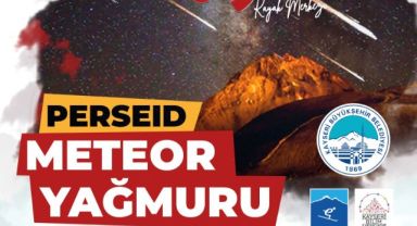 Büyükşehir'den Kayseri'nin Zirvesinde Meteor Yağmuru Gözlem Şöleni