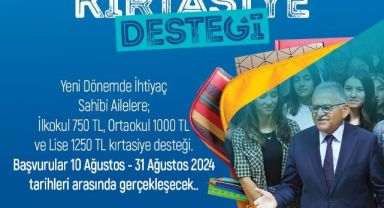 Büyükşehir’in İhtiyaç Sahibi Ailelere ‘Kırtasiye Desteği’ İçin Başvurular Başladı