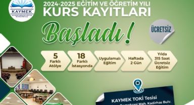 Büyükşehir KAYMEK'in Değer Gençlik Merkezi kurs kayıtları başladı