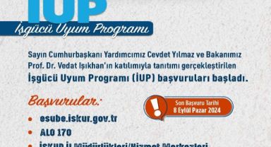 İşgücü Uyum Programı (İup) Başvuru Duyurusu