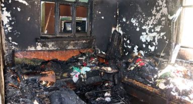 Kayseri'de müstakil evde yangın