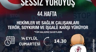 Sağlık Çalışanları 44.Cü Sessiz Yürüyüşünü Gerçekleştirecek.
