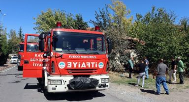 Kayseri'de müstakil evde yangın
