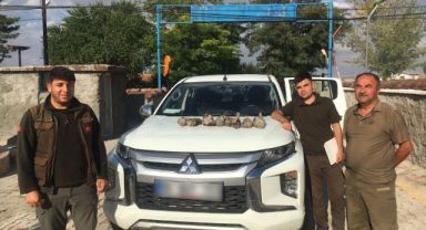 Yasa dışı av yapan 15 kişiye ceza