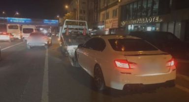 Drift yapan sürücü hem ehliyetinden hem aracından oldu