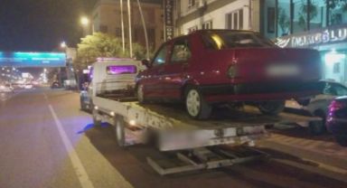 Drift yapan sürücü yakalandı