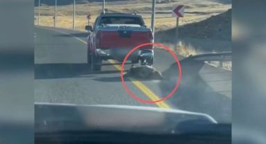 Kayseri’de korkunç görüntüler! Metrelerce sürükledi